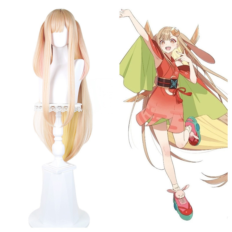 Women'S Kimono Accessories - Already Styled Kaguya Cosplay Wig Anime
