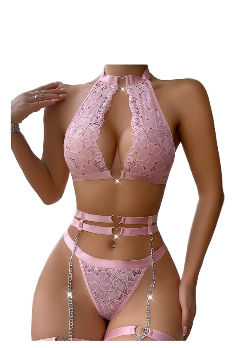 Woman Accessory - Sexy Lingerie Set Push Up Lace