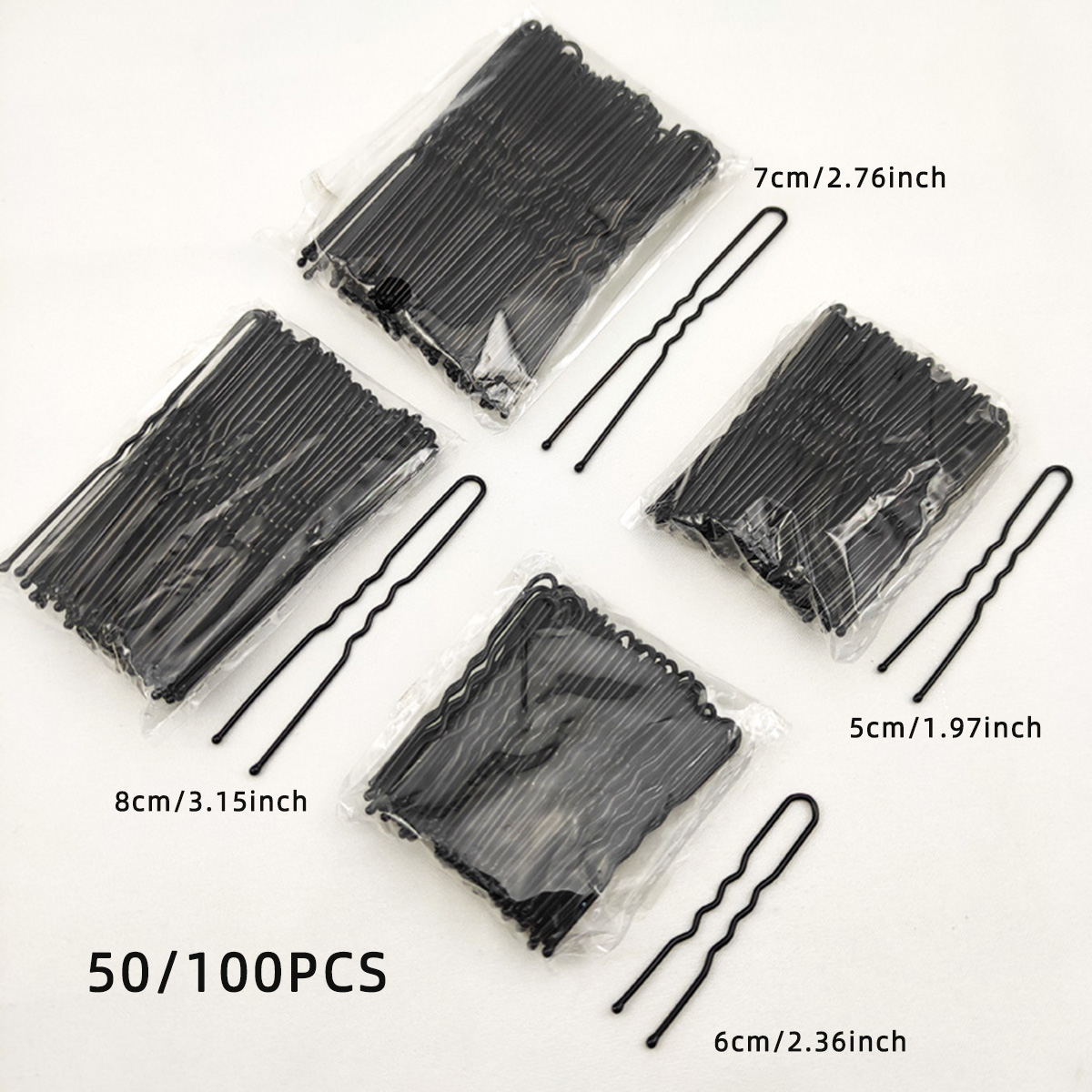 Women Accessories Wholesale - 50/100 PCS Women 5/6/7/8 cm Hair