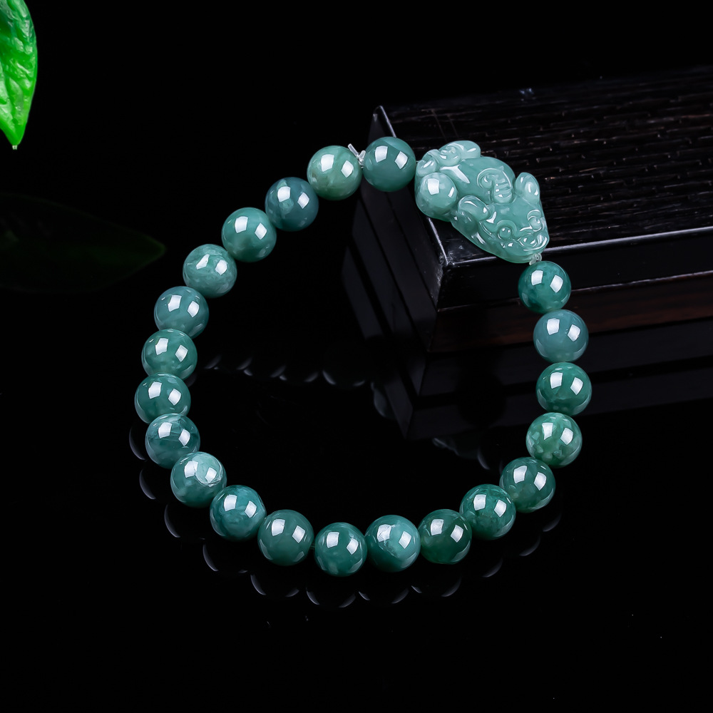 Women'S Accessories And Jewelry - Natural Burmese Jadeite Pixiu Bracelet Vintage