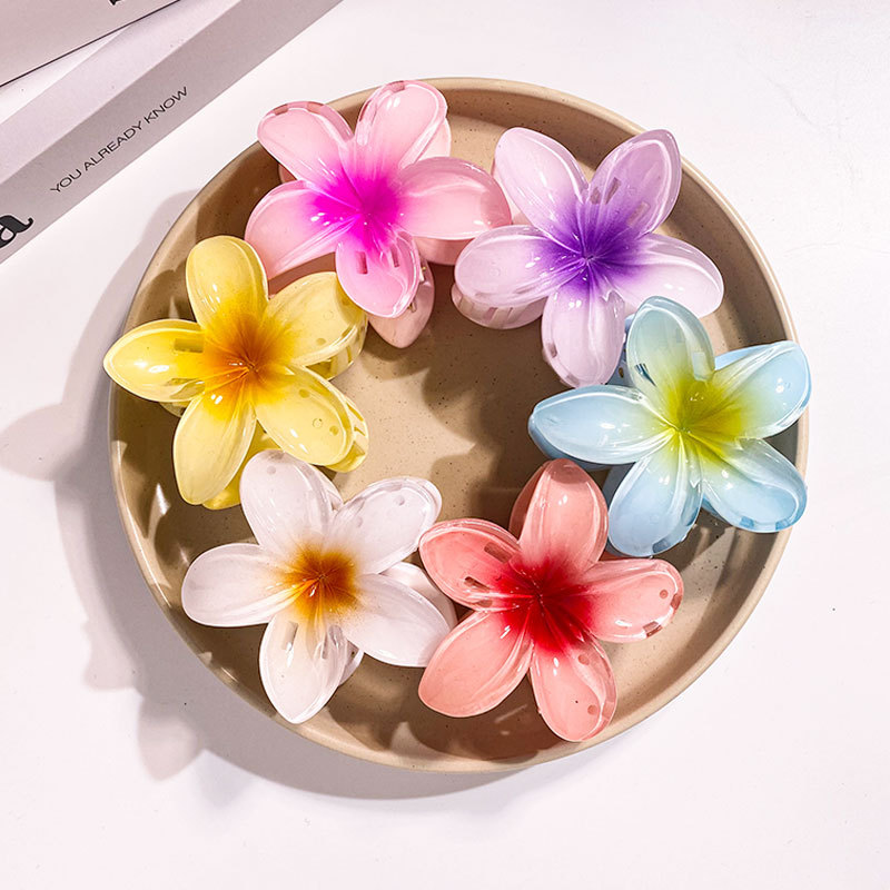 Women Accessories Wholesale China - 1/6PCS 8CM Women Flower Hair Clips