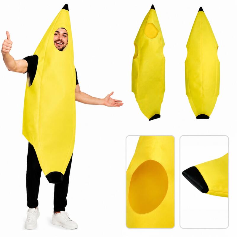 Women'S Vacation Accessories - Adult Banana Costume Funny Fruit Jumpsuit