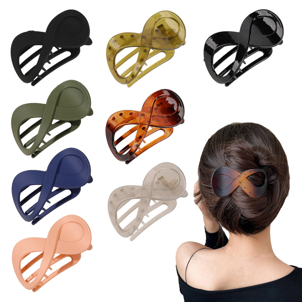 Women Accessories Wholesale China - Trend PC Hair Clip Simple 8-shaped