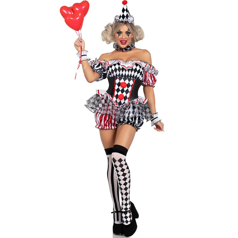 Women'S Vacation Accessories - Women Clown Cosplay Costume Circus Performance