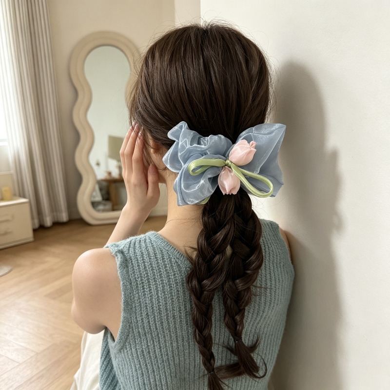 Korean Tulip Elastic Scrunchie - огляд і ціна Women Accessories Photos