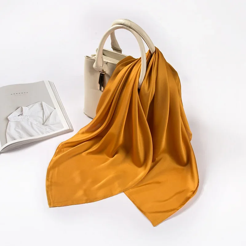 Satin Scarf Women 70cm Solid C - огляд і ціна Women Accessories Wholesale China