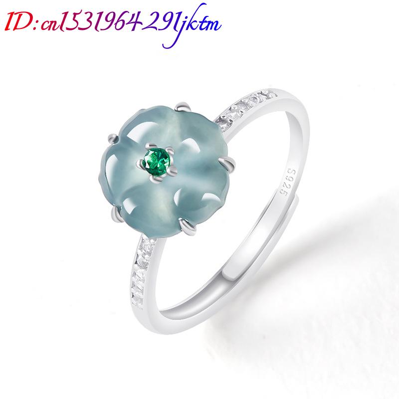 Blue Burmese Jadeite Flower Ri - огляд і ціна Woman Accessory