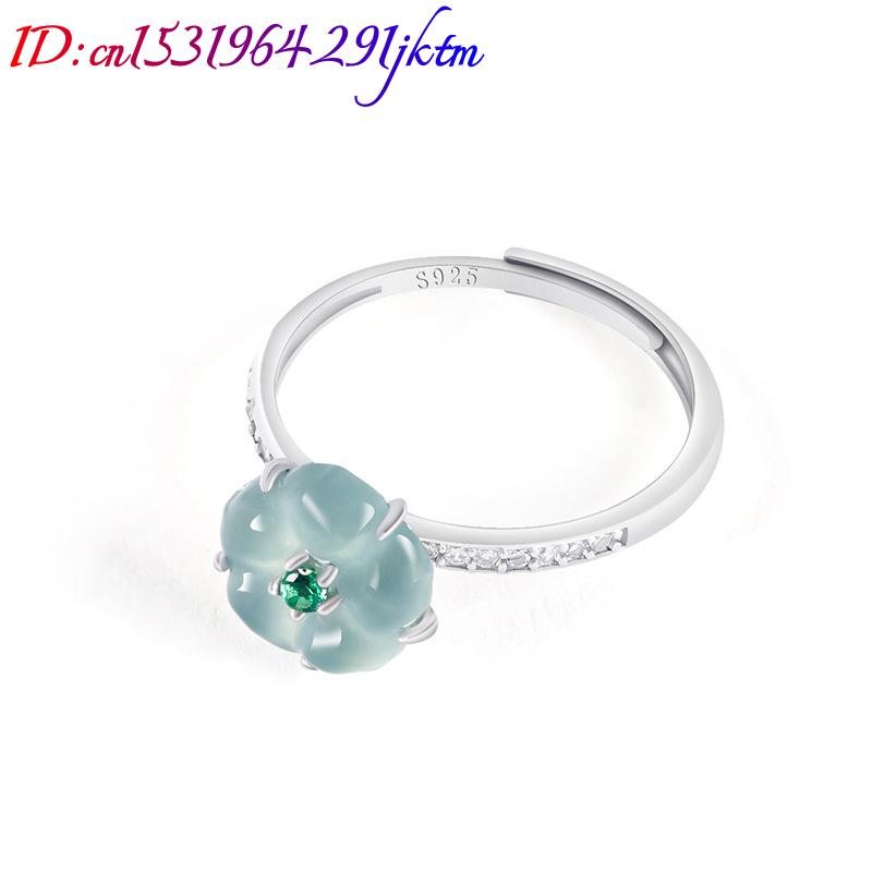 Blue Burmese Jadeite Flower Ri - огляд і ціна Woman Accessory