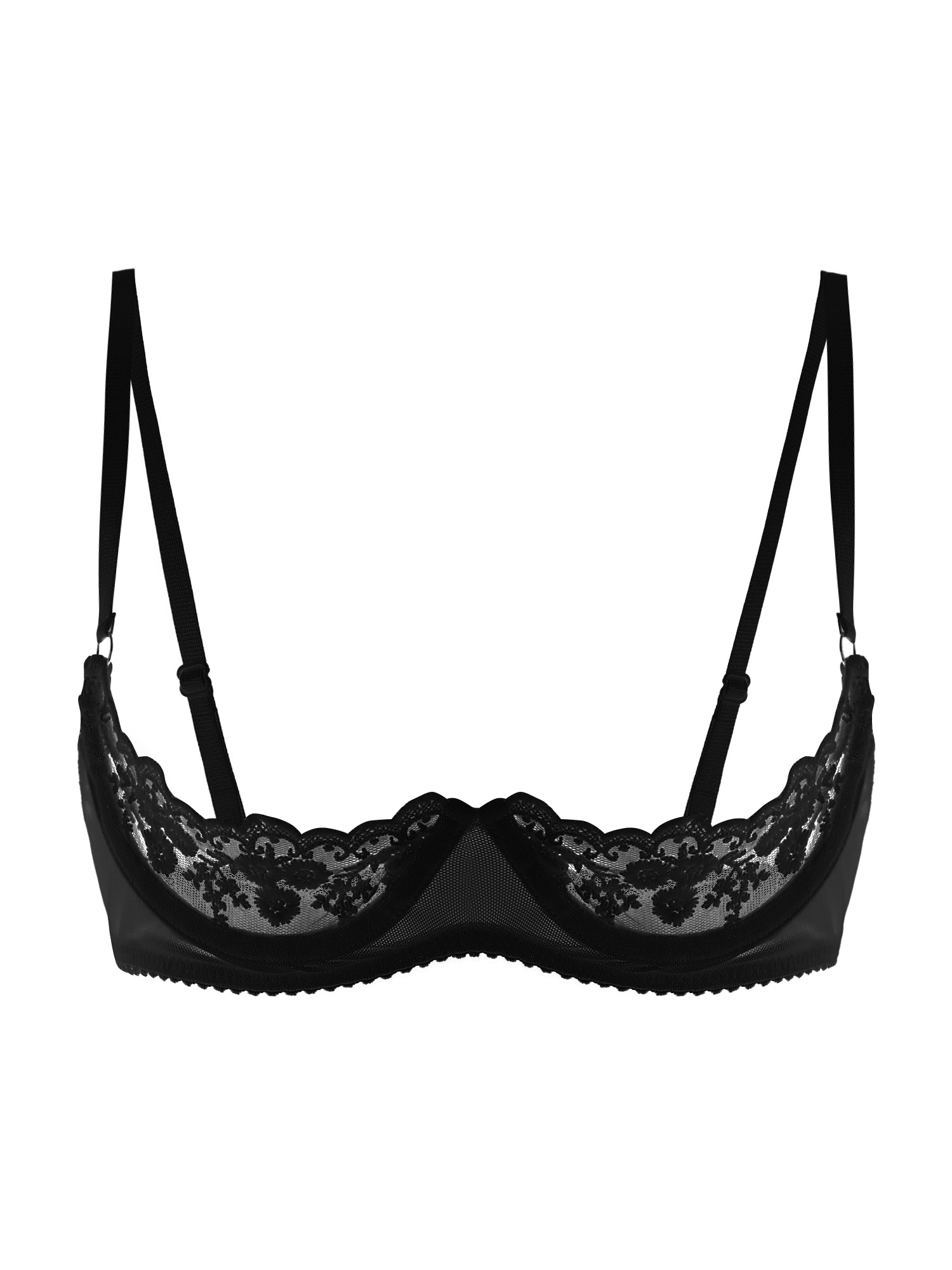 Women Sexy Open Cups Bra Sheer - огляд і ціна Woman Accessory