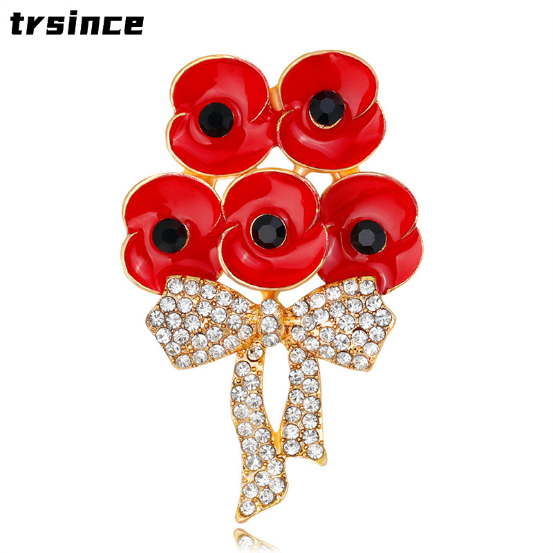 Zinc Alloy Poppy Brooch UK Pri - огляд і ціна Women'S Accessories Uk