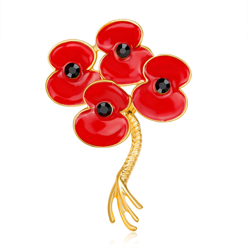 Zinc Alloy Poppy Brooch UK Pri - огляд і ціна Women'S Accessories Uk