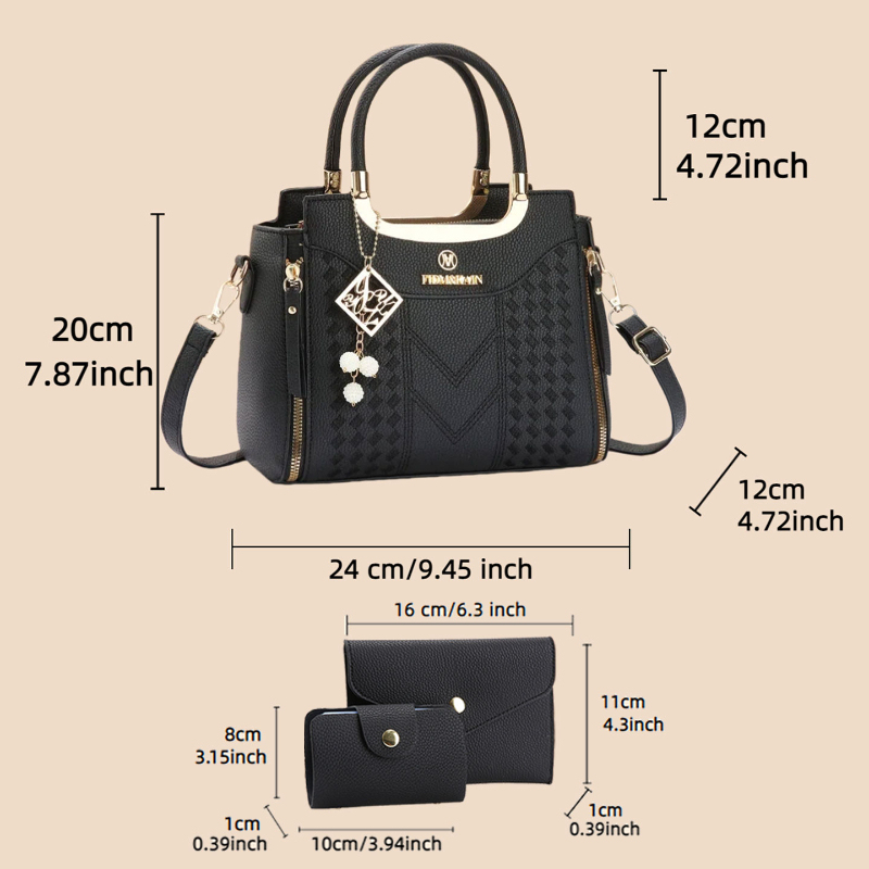3-piece handbag set made of ly - огляд і ціна Women'S Accessories For Suit