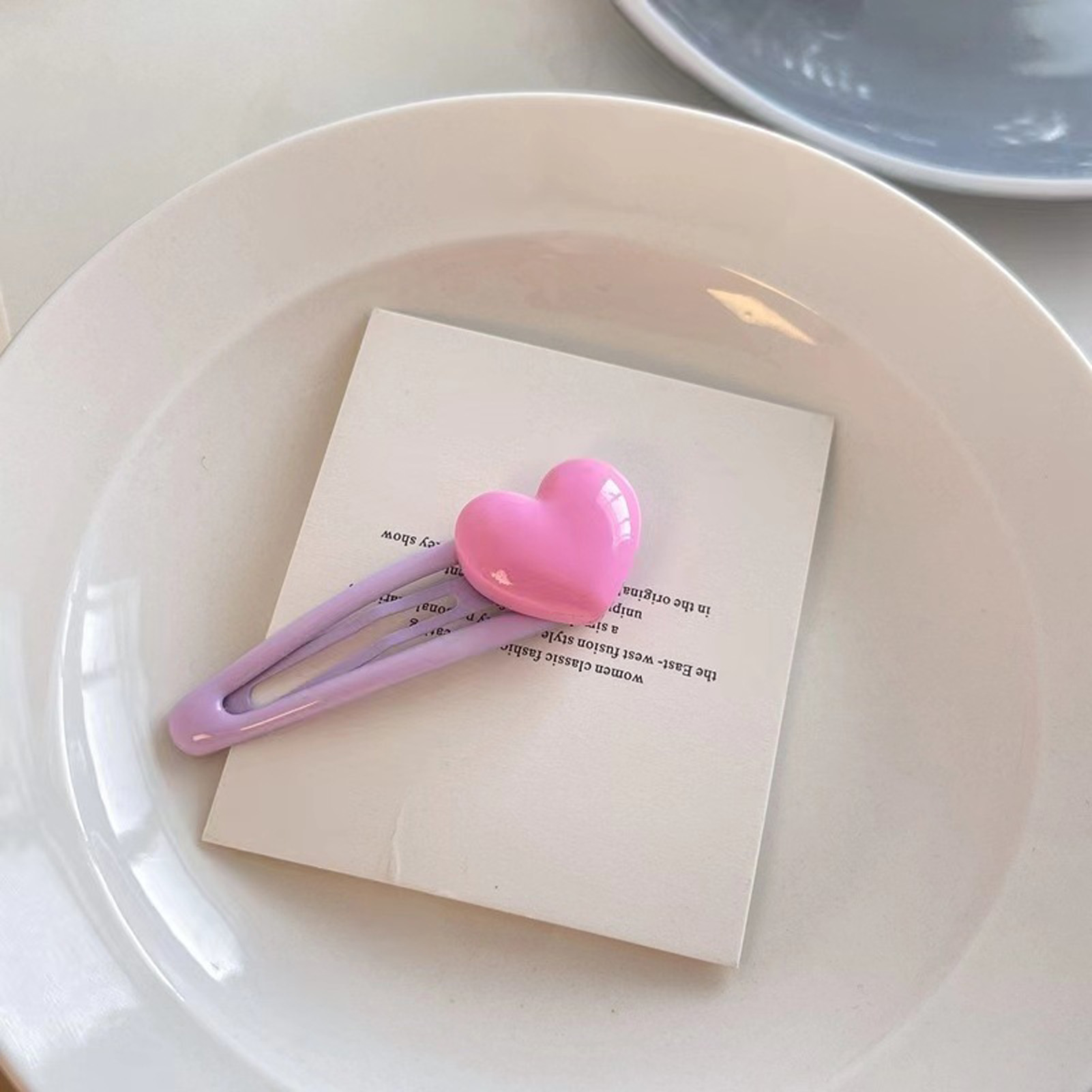 5pcs Cartoon Heart Hair Clips  - огляд і ціна Women Accessories Wholesale China