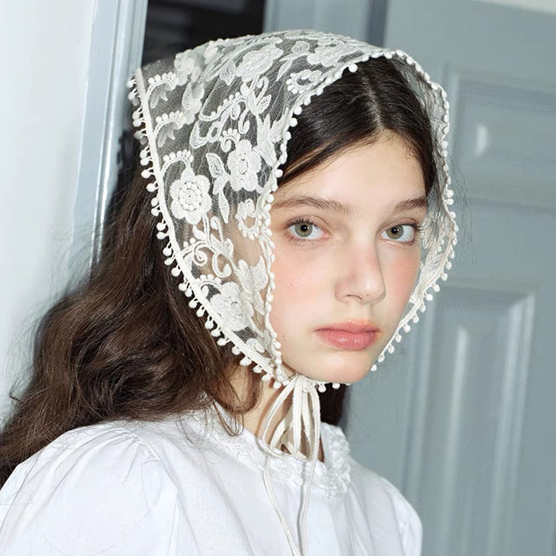 White Woven Floral Lace Hair S - огляд і ціна Women Accessories Photos