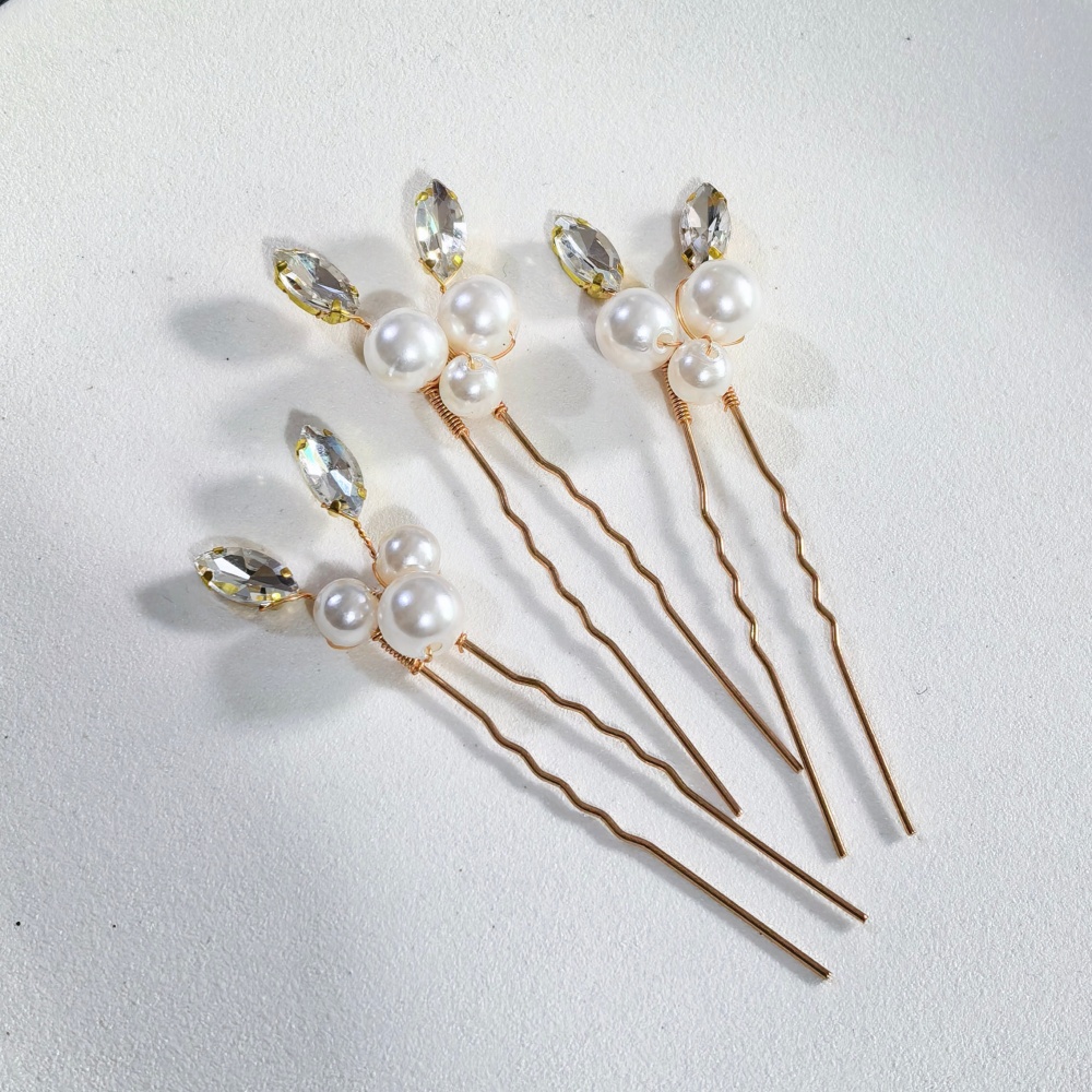 Pearl Crystal Hair Pins Comb S - огляд і ціна Women Accessories Wholesale