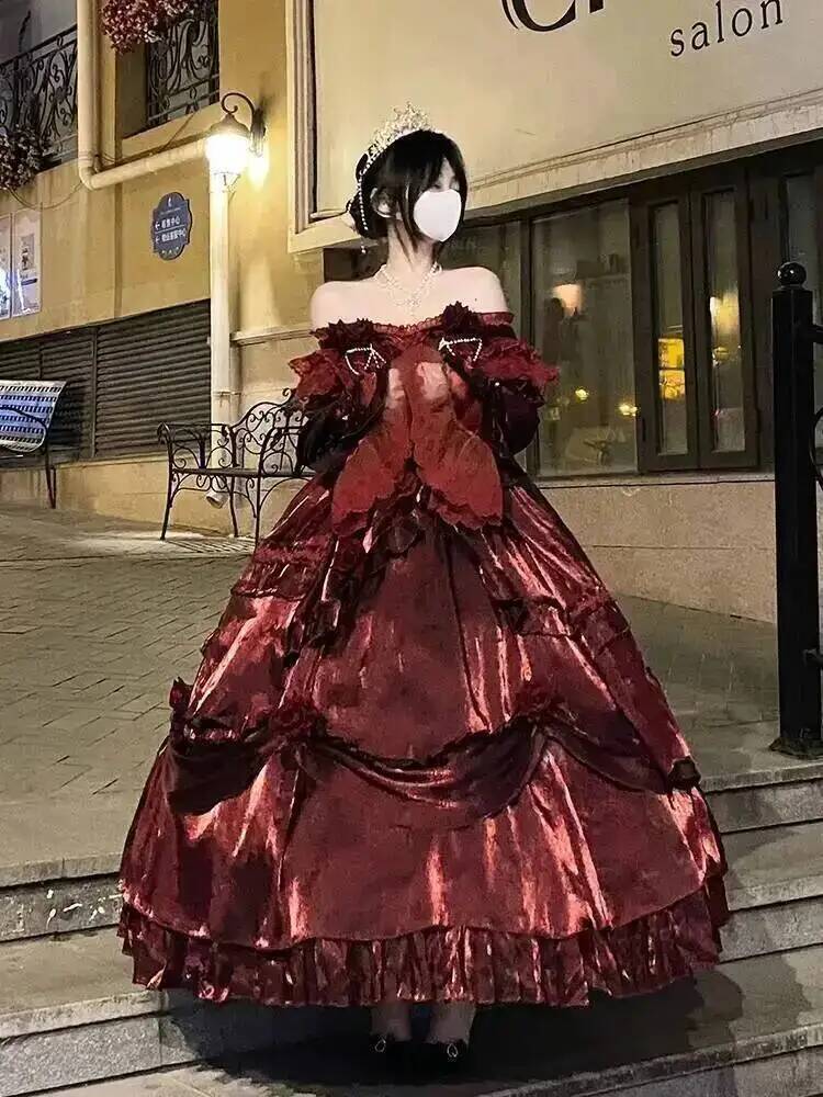 Beauty Princess Dress Red Loli - огляд і ціна Women'S Vacation Accessories