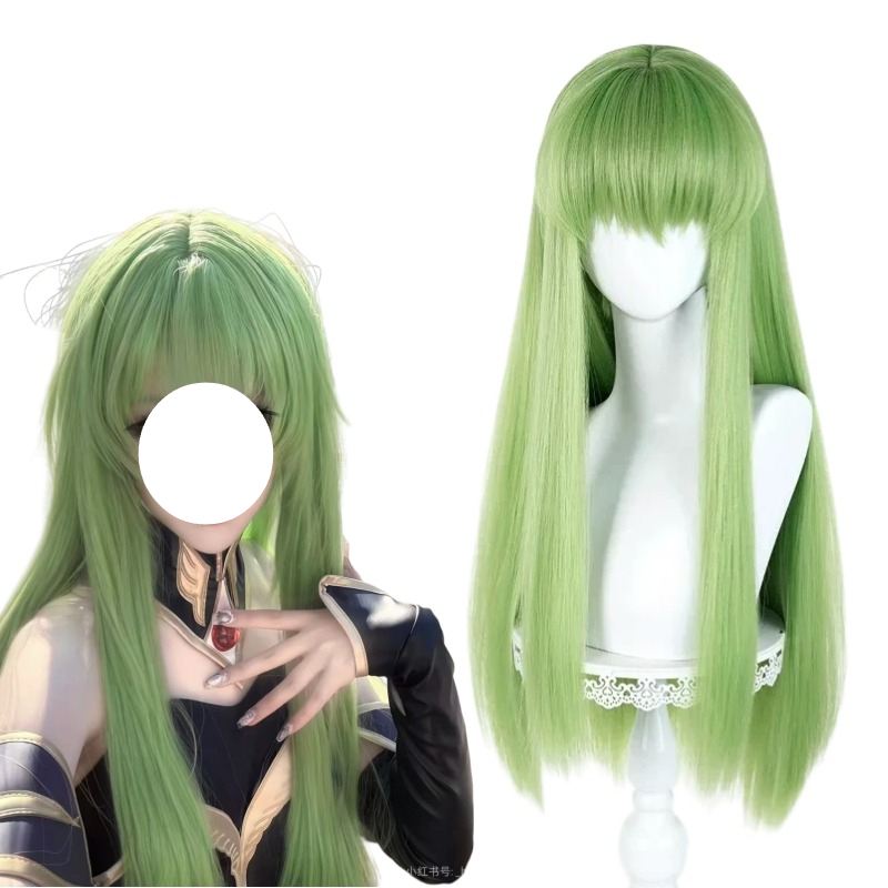 Anime CC Cosplay Green Wig Lon - огляд і ціна Women Accessories Wholesale