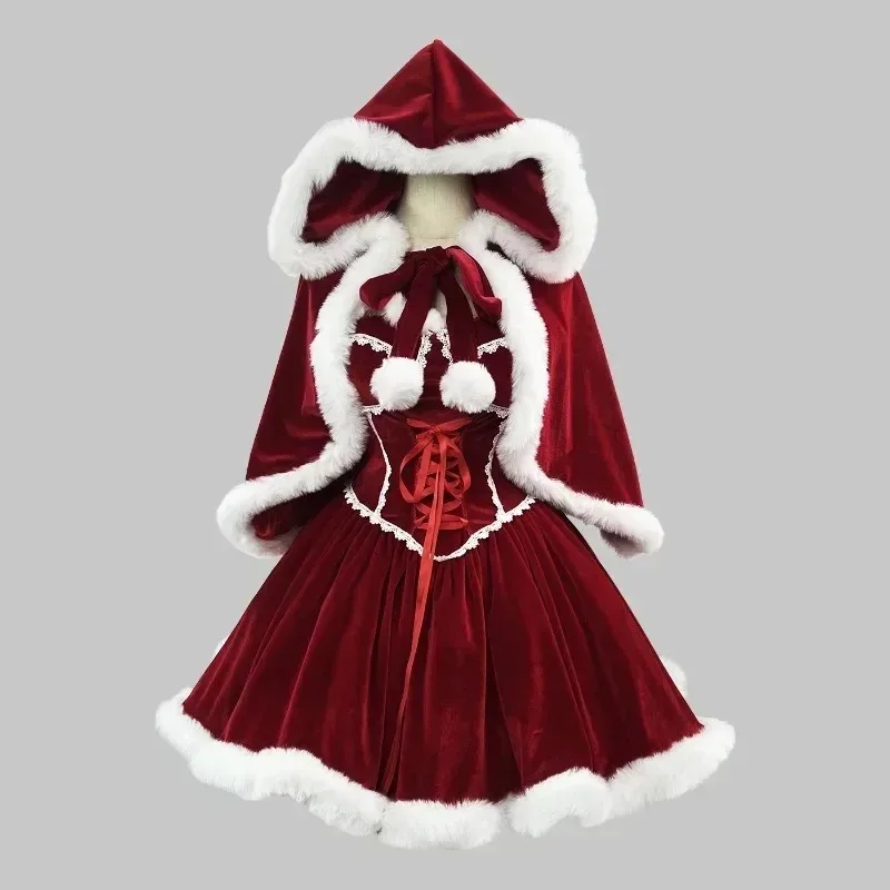 New Year Red Dress Cloak Cospl - огляд і ціна Women'S Vacation Accessories