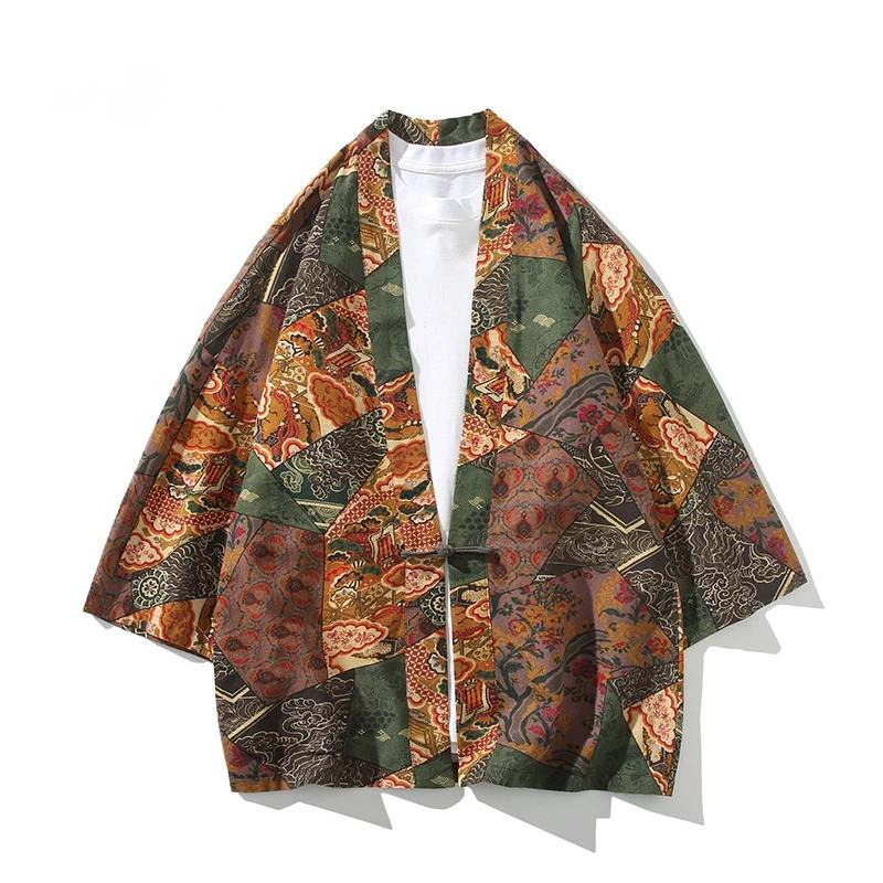 Ethnic Style Print Yukata Men  - огляд і ціна Women'S Kimono Accessories