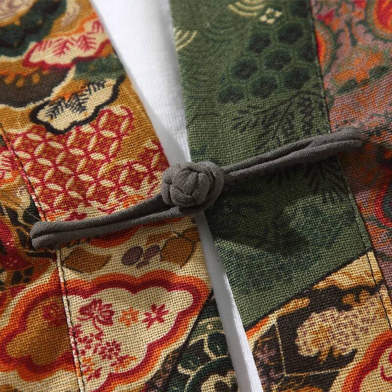 Ethnic Style Print Yukata Men  - огляд і ціна Women'S Kimono Accessories